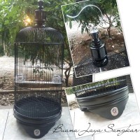 kandang lovebird ebod plastik pvc putih