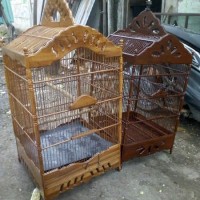 Kandang Sangkar Burung Ukir Jati