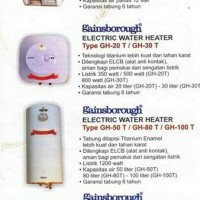 Gainsborough Water Heater Electric 20 Liter GH 20T