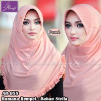SL5LL5CB Jilbab instan Arrafi Rumana Rempel AR58 (warna Peach)