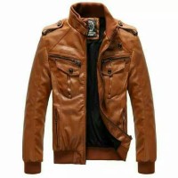 Jaket KuLit slimfit ariel slim fit list merah Hitam Size Ukuran M L XL