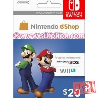 Jual Ready - Game Console - Nintendo eShop $20 3DS Wii U Switch Murah