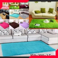 Karpet Bulu Lantai Permadani Minimalis Bulu Rasfur Halus 150x200x2.5cm