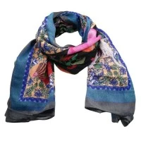 Desigual bird flower scarf