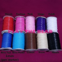 Bahan Tali Korea Mengkilap Tebal 1mm utk Kalung, Gelang, dan Aksesoris