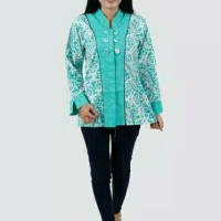 Blouse batik sogan / Baju batik wanita / batik kantoran / kemeja kerja