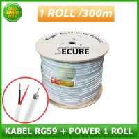 Kabel CCTV Coaxial RG59 Siamese SECURE 1 Roll