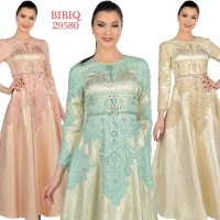 BIBIQ 29580 GAMIS PESTA MAXIDRESS JACQUARD