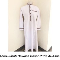 Busana Muslim Koko Jubah Dewasa Dasar Putih | Gamis Modern Pakistan