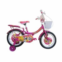 New sepeda anak mini best seller 16 united pom pom pink Kuat
