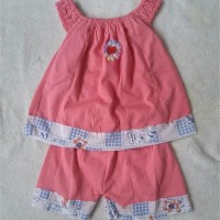 Setelan Katun Kaos Bayi Perempuan, Pakaian Sehari Hari