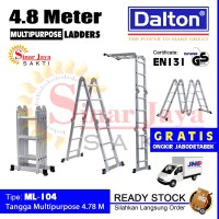4.78m - Alumunium Multi Purpose Ladder / Tangga Almunium Dalton ML-104