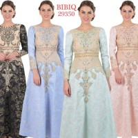 BIBIQ 29350 GAMIS PESTA MAXIDRESS JACQUARD