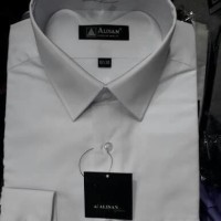 KEMEJA ALISAN SUPER BIG JUMBO SIZE 18 XXXXXL PUTIH POLOS REG PANJANG