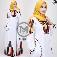Gamis putih hajjah dress my mom gamis haji umroh simple casual modern