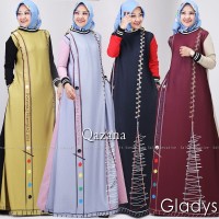 Gladys salt qazana gamis printing modern casual simple kekinian trendy