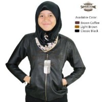 Jaket Kulit Wanita - Hijab Vintage Style by Silverston Berkualitas