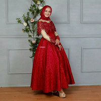 Arma warm maxi kebaya muslim gaun prawed,akad,wisuda dan gamis