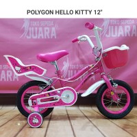 SEPEDA POLYGON HELLO KITTY MINI 12 INCH USIA ANAK 2-5 TAHUN