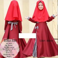 Hijab gamis syari anak perempuan baloteli maroon fit 6- Diskon