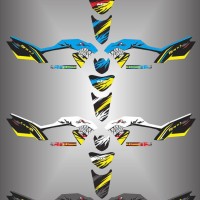 Stiker Striping List Motor Klx Bf Shark Versi 1