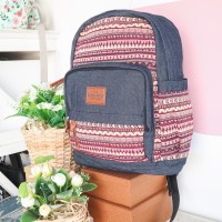 Tas Ransel Laptop RUMAH WARNA EXIE MERAH