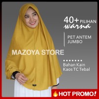 Jual Jilbab Instan Pet Antem Jumbo / Hijab Kaos Bergo Anthem Size SYARI Murah