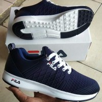 Sepatu Fila Pria Grade Ori / Sepatu Cowok Fila Olahraga Navy White