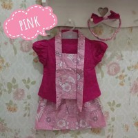 ZNA - KEBAYA ANAK KECIL / SET KEBAYA BATIK ANAK 1-4 TAHUN PEACH