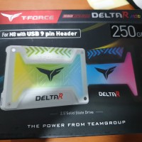 Team SSD 2.5' Delta R RGB Tforce Rainbow/USB 9pin 250GB White