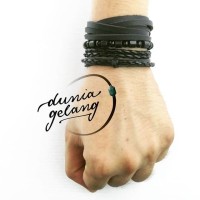 Gelang couple Gelang Kulit Gelang Rotan Gelang Anyam Pria Wanita A05