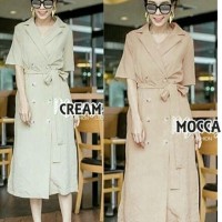 DRESS BLAZER AYU-fashion online-maxidress-kancing-pinggang pita-LL