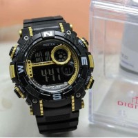 JUAL JAM TANGAN PRIA DIGITEC DG3004T DIGITAL ORI ANTI AIR BLACK GOLD