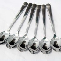 Sendok Makan / Spoon Stainless Steel Polos tebal - 6 pcs