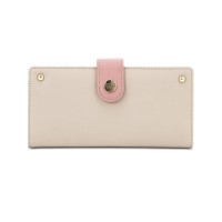 DOMPET WANITA IMPORT SOPHIE MARTIN PINK KULIT CREAM CASCADE W1662G3 A