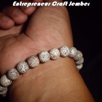 Gelang biji rotan hutan ukuran 8 mm At ECJ