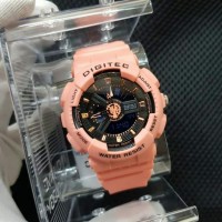 Jam Tangan Wanita Digitec DTG07 Original Sport Anti Air 10 M Pink