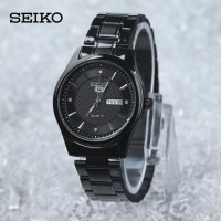 Best Jam Tangan Pria Cowok Seiko Daydate SK424 Rantai Black