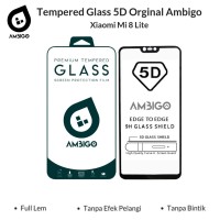 Xiaomi Mi 8 Lite Tempered Glass 5D Color Full Cover Ambigo Original