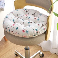 Bantal Bulat Alas Duduk Kursi Bundar Empuk Penuh Warna Lembut Nyaman