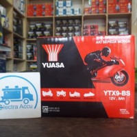 Premium Aki Motor Kawasaki Ninja 250 R YTX9 Yuasa Accu Kering Ori Ori
