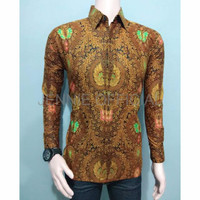 KEMEJA COWOK KEREN KEMEJA BATIK SOGAN EXECUTIVE LENGAN PANJANG