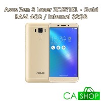Asus Zenfone 3 Laser ZC551KL - 4GB 32GB (4/32) - Gold - Baru - Resmi