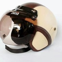 jual Helm Retro Bogo Klasik Kream Cream Kaca kyt mds gm cakil jpn