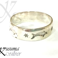 Cincin Ring Perak Silver Bali Motif Ikan Fish Pria Lelaki Wanita