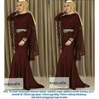 Dress Maxi Pesta Hijabers Elegan Fashion Selebgram Kekinian