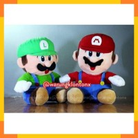 Boneka Super Mario Bros & Luigi Big 40cm High Quality