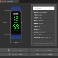 JAM TANGAN ANTI AIR FASHION INSTAGRAM SW GELANG PRIA WANITA LED BC65