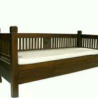 kursi kayu panjang sofa bed minimalis kursi panjang M117