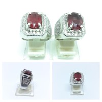 Cincin Sunnah Batu Ruby Eksklusif Dengan Khiriz Doa Jausyan & Turbah